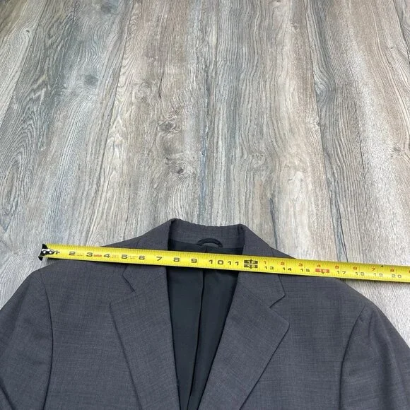 Burberry London Blazer Sport Coat Jacket Wool 2 Button Gray Color Mygrove 42 US